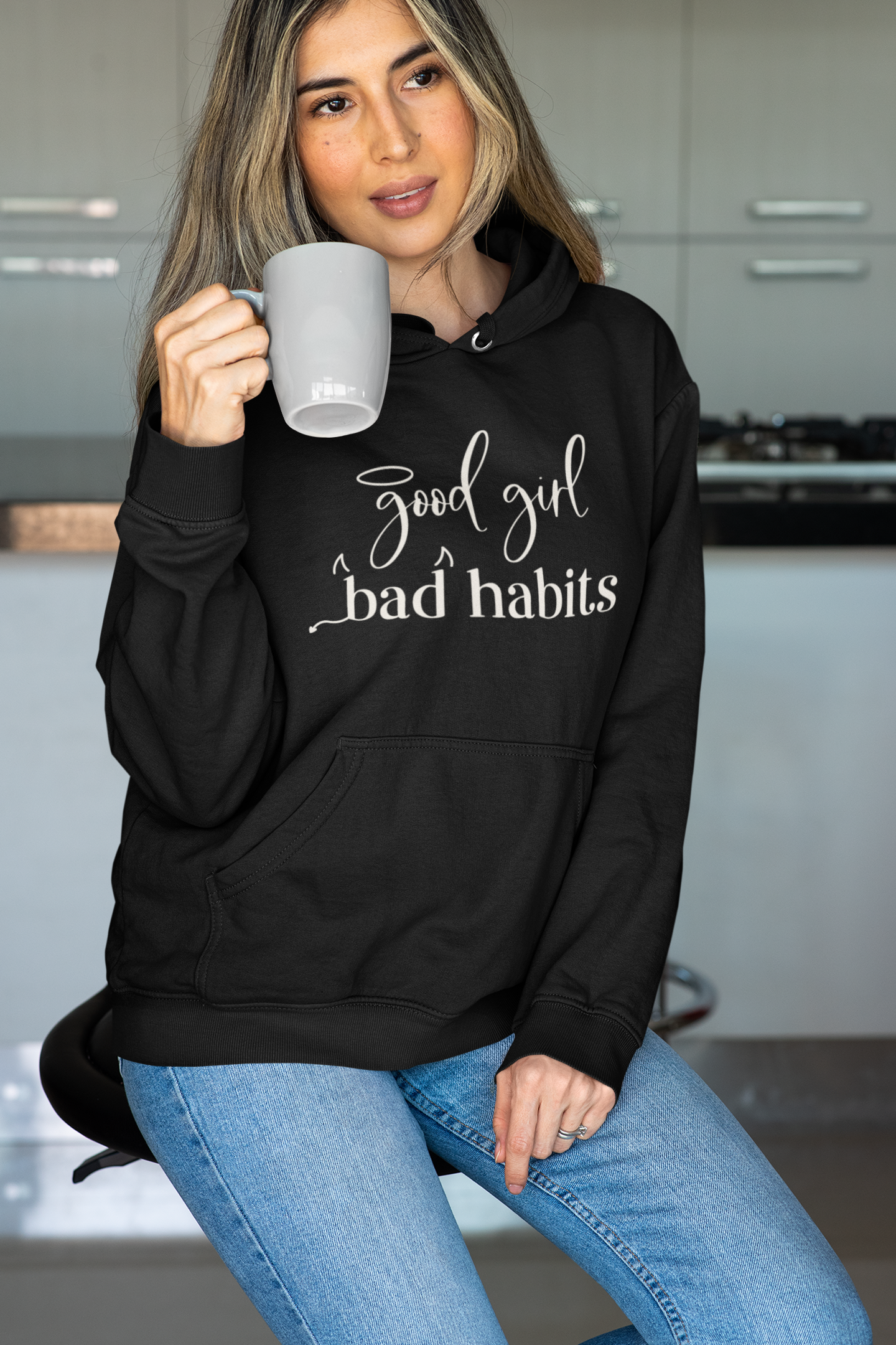 Good Girl, Bad Habits Women's Hoodie