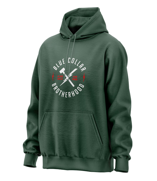 Blue Collar Brotherhood Blood Sweat Pride - Hooded Sweatshirt Hoodie