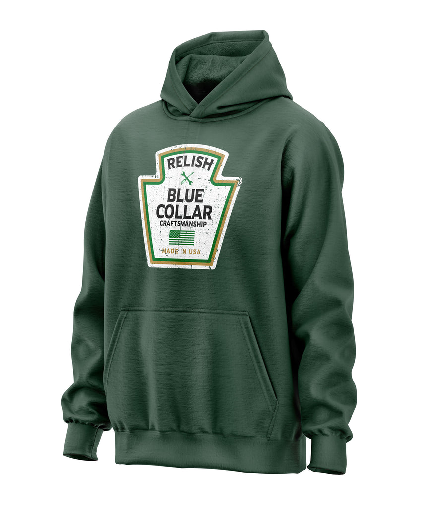 Relish Blue Collar Parody Hoodie