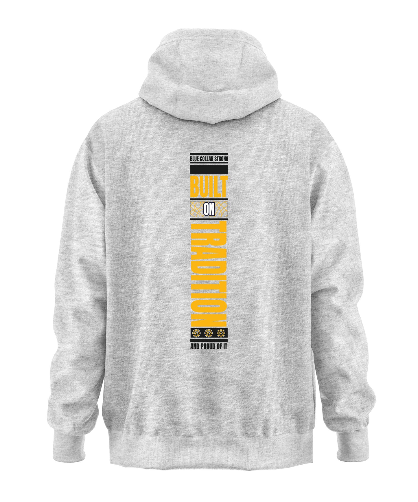 Badass American Blue Collar Hooded Sweatshirt