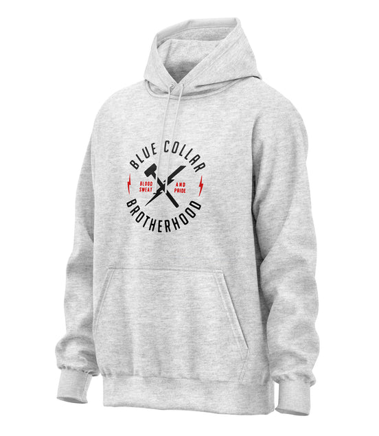Blue Collar Brotherhood Blood Sweat Pride - Hooded Sweatshirt Hoodie