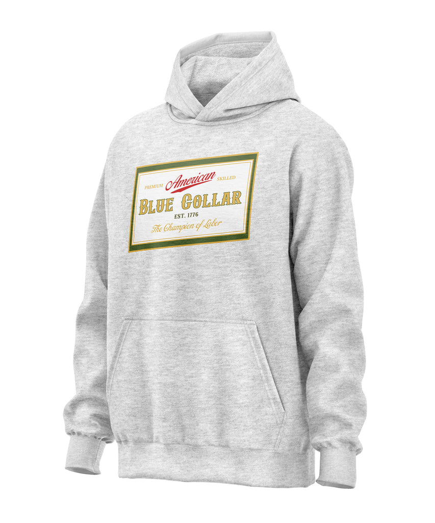 Blue Collar American Miller Parody Hoodie