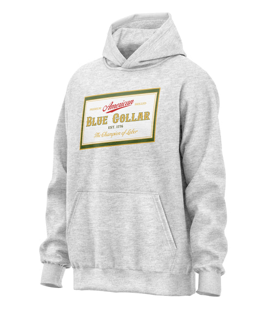 Blue Collar American Miller Parody Hoodie