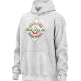 Crafted Strong Blue Collar Parody Hoodie