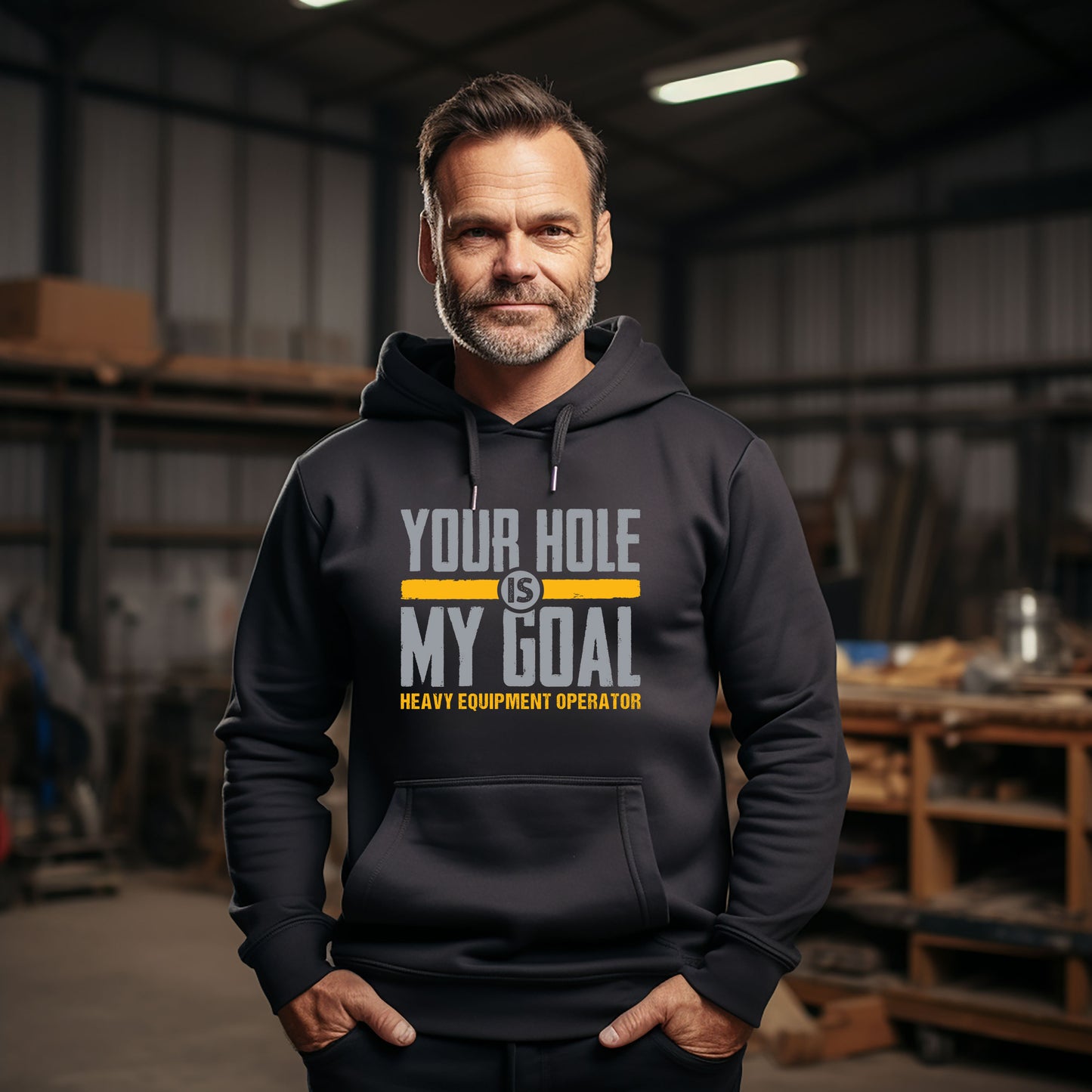 Heavy Equipment Operator - Hole My Goal - Hooded Sweatshirt