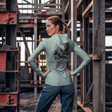 Blue Collar Wife Sun Protection Long Sleeve Hoodie - UPF50+ Available at workwearcomfort.com