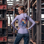 Rosie Riveter Sun Protection Long Sleeve Hoodie - UPF50+ Available at workwearcomfort.com 