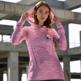 Rosie Riveter Sun Protection Long Sleeve Hoodie - UPF50+ Available at workwearcomfort.com 