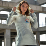 Rosie Riveter Sun Protection Long Sleeve Hoodie - UPF50+ Available at workwearcomfort.com 