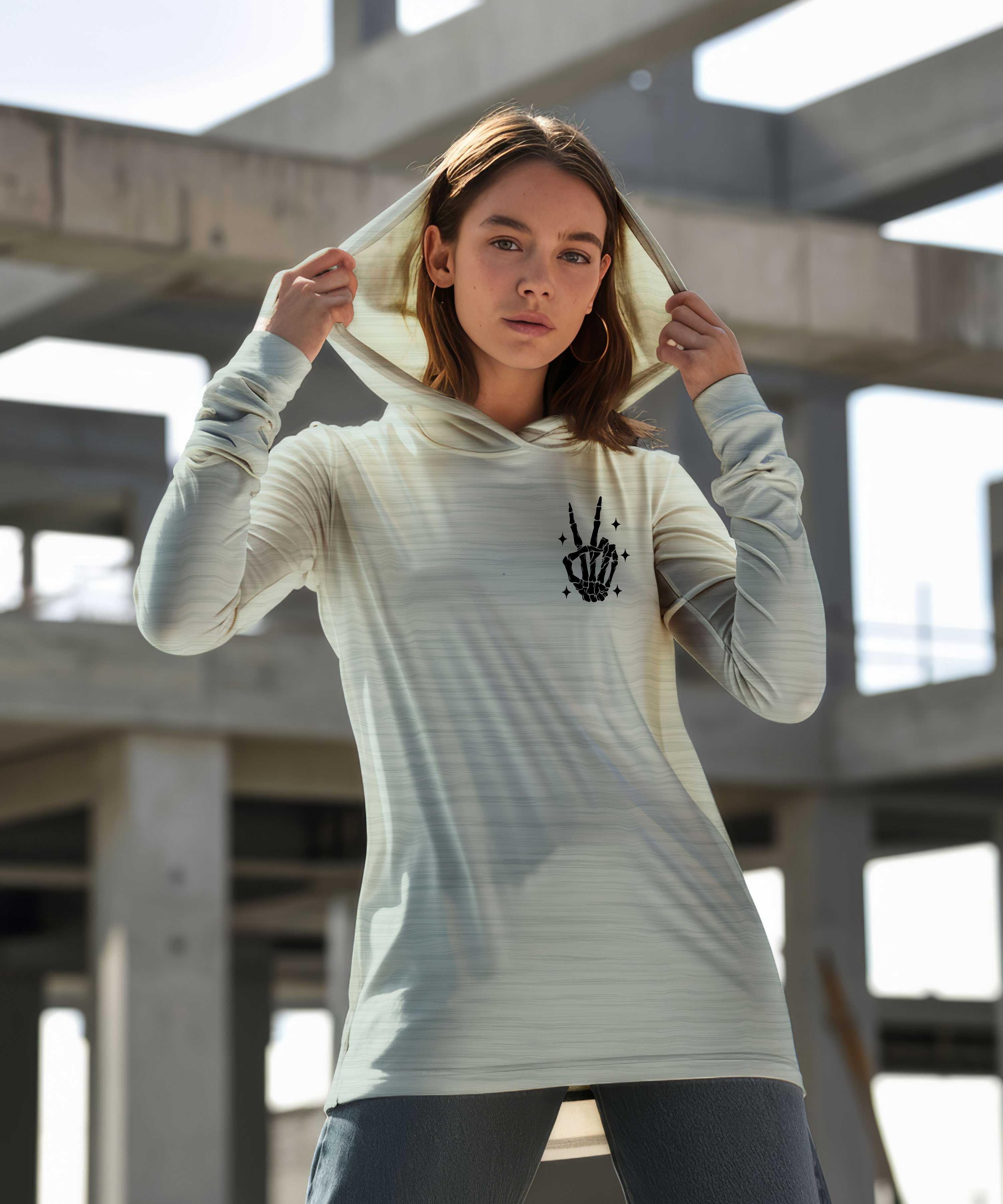 Blue Collar Wife Sun Protection Long Sleeve Hoodie - UPF50+ Available at workwearcomfort.com