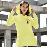 Rosie Riveter Sun Protection Long Sleeve Hoodie - UPF50+ Available at workwearcomfort.com 