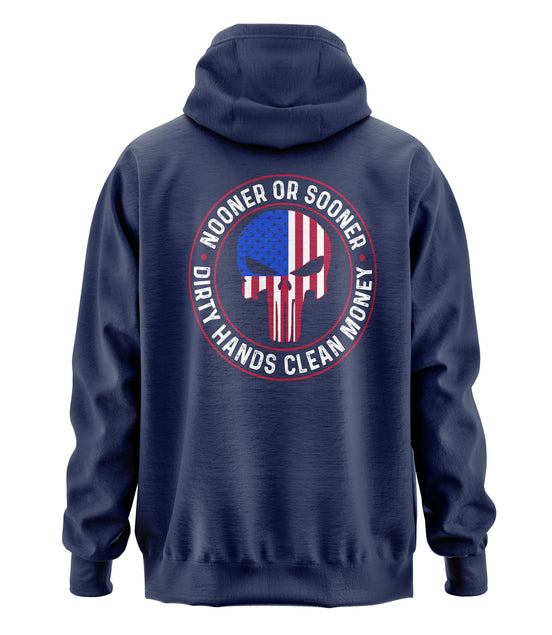 Nooner or Sooner Punisher Hooded Sweatshirt