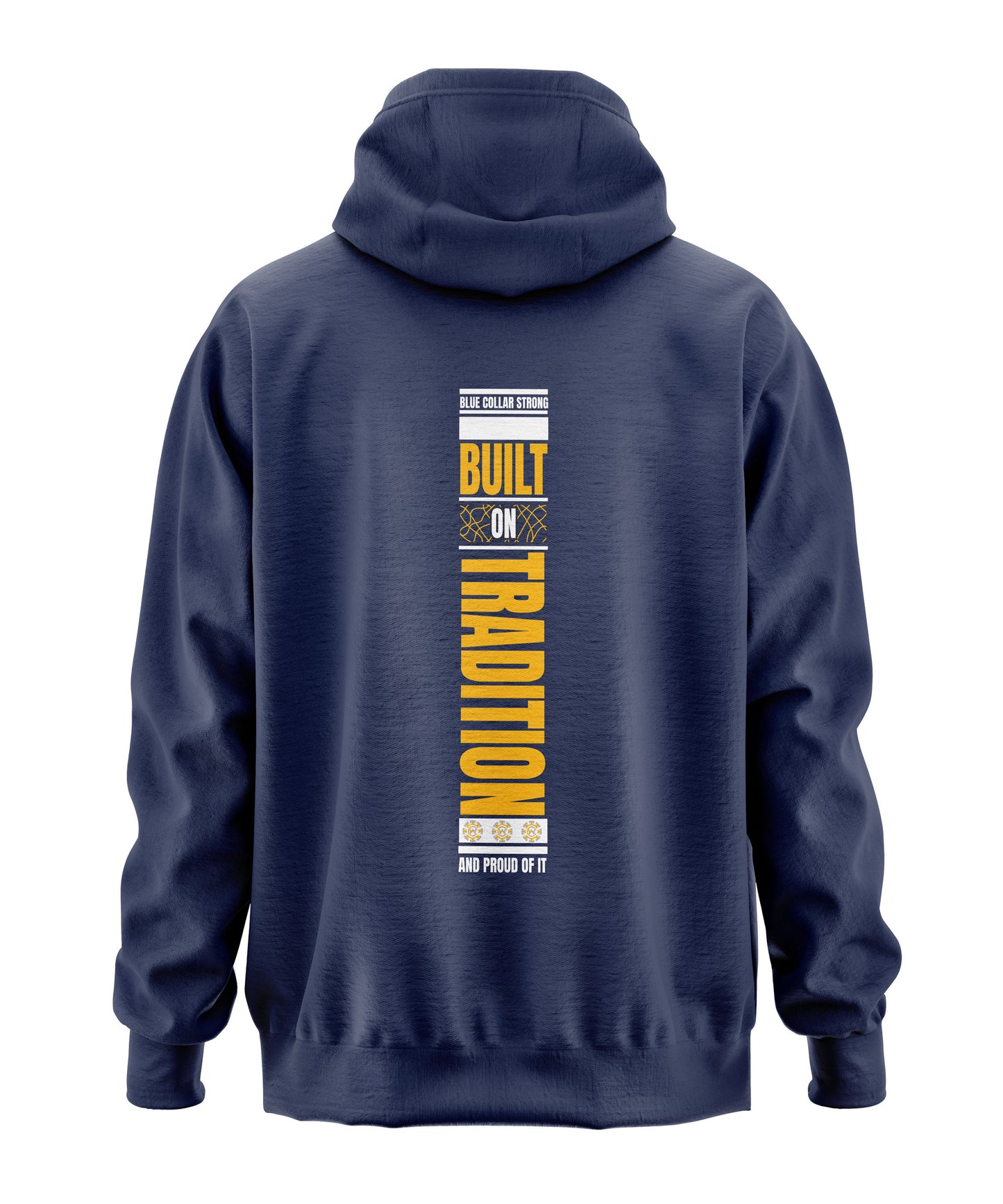 Badass American Blue Collar Hooded Sweatshirt