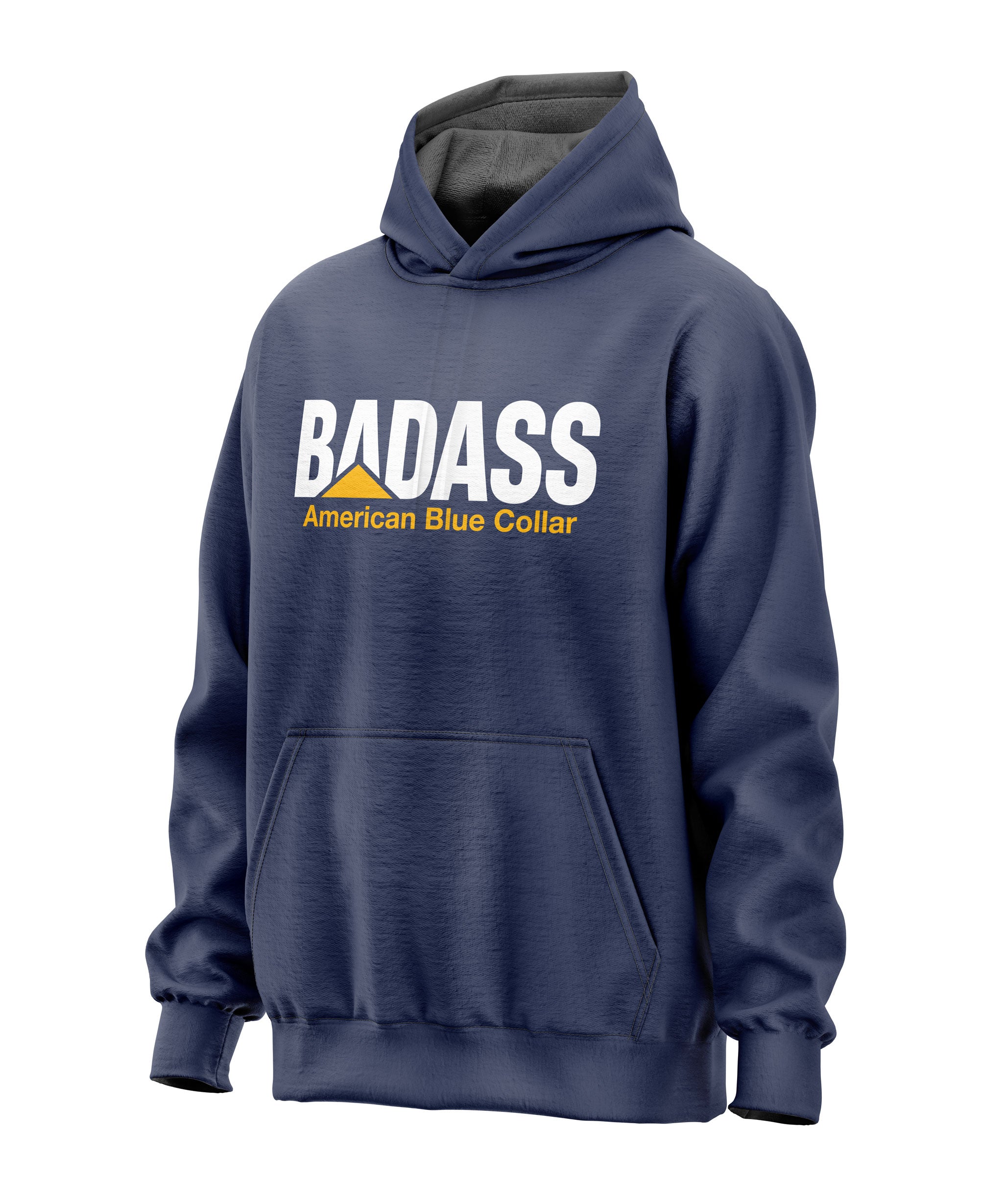 Badass American Blue Collar Hooded Sweatshirt