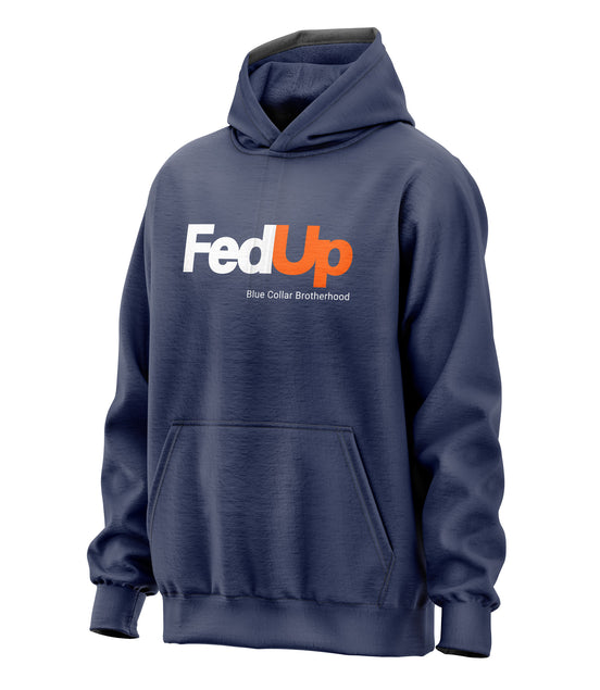 FedUp Blue Collar Parody Hoodie