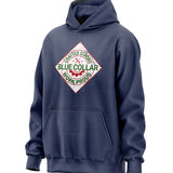 Crafted Strong Blue Collar Parody Hoodie
