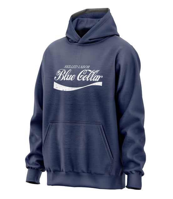 Skilled Labor Blue Collar Cola Parody Hoodie