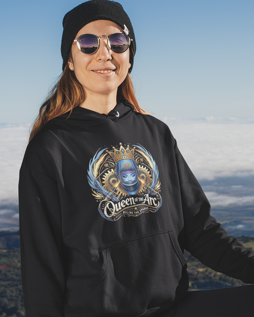 Female Welding Hoodie - Queen Of The Arc