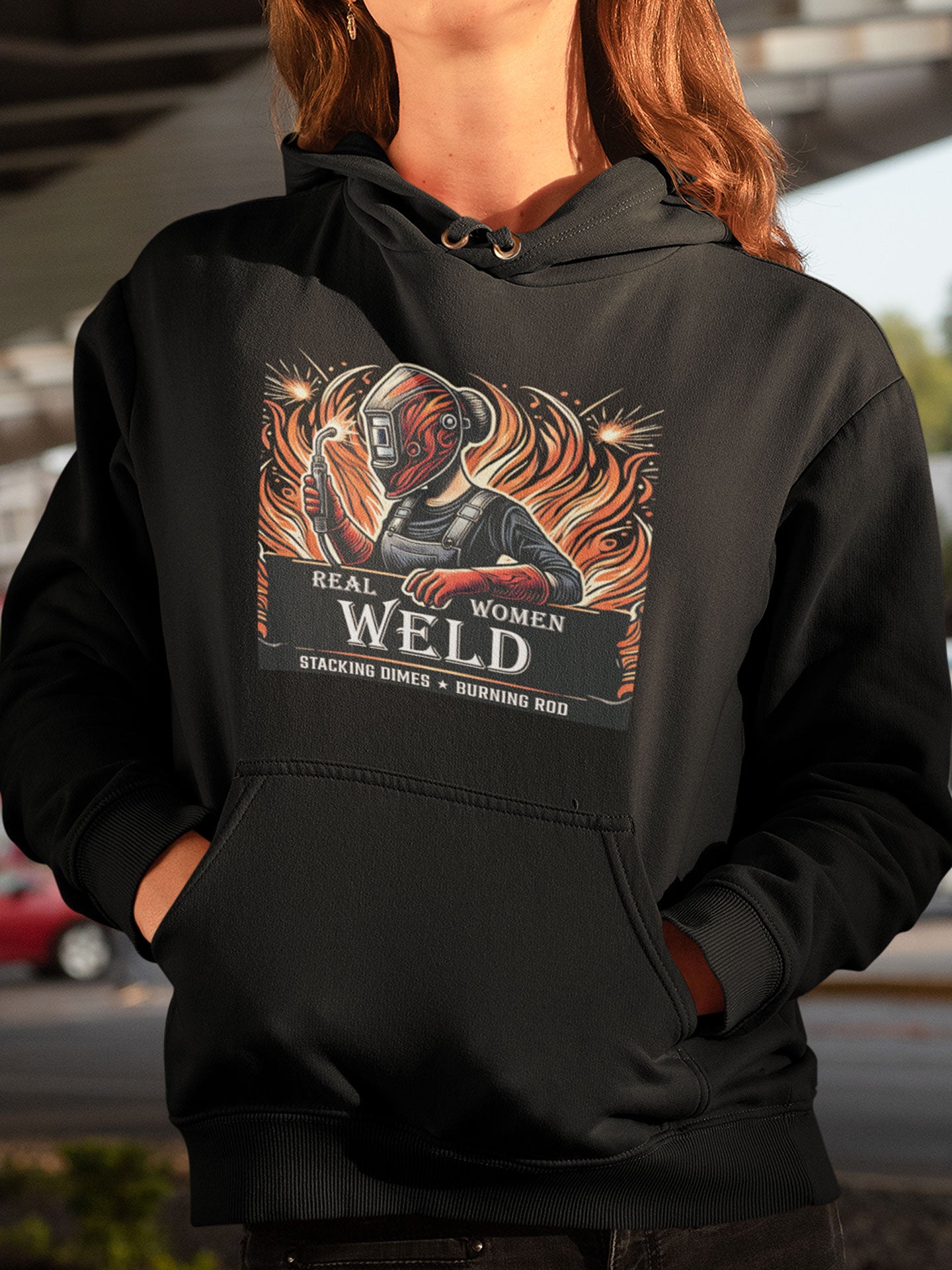 Female Welding Hoodie - Real Women Weld