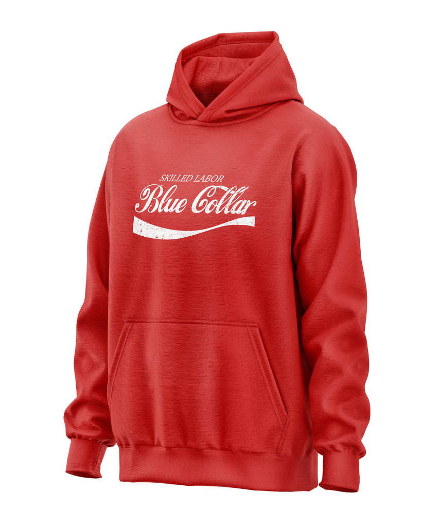 Skilled Labor Blue Collar Cola Parody Hoodie