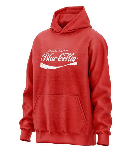 Skilled Labor Blue Collar Cola Parody Hoodie