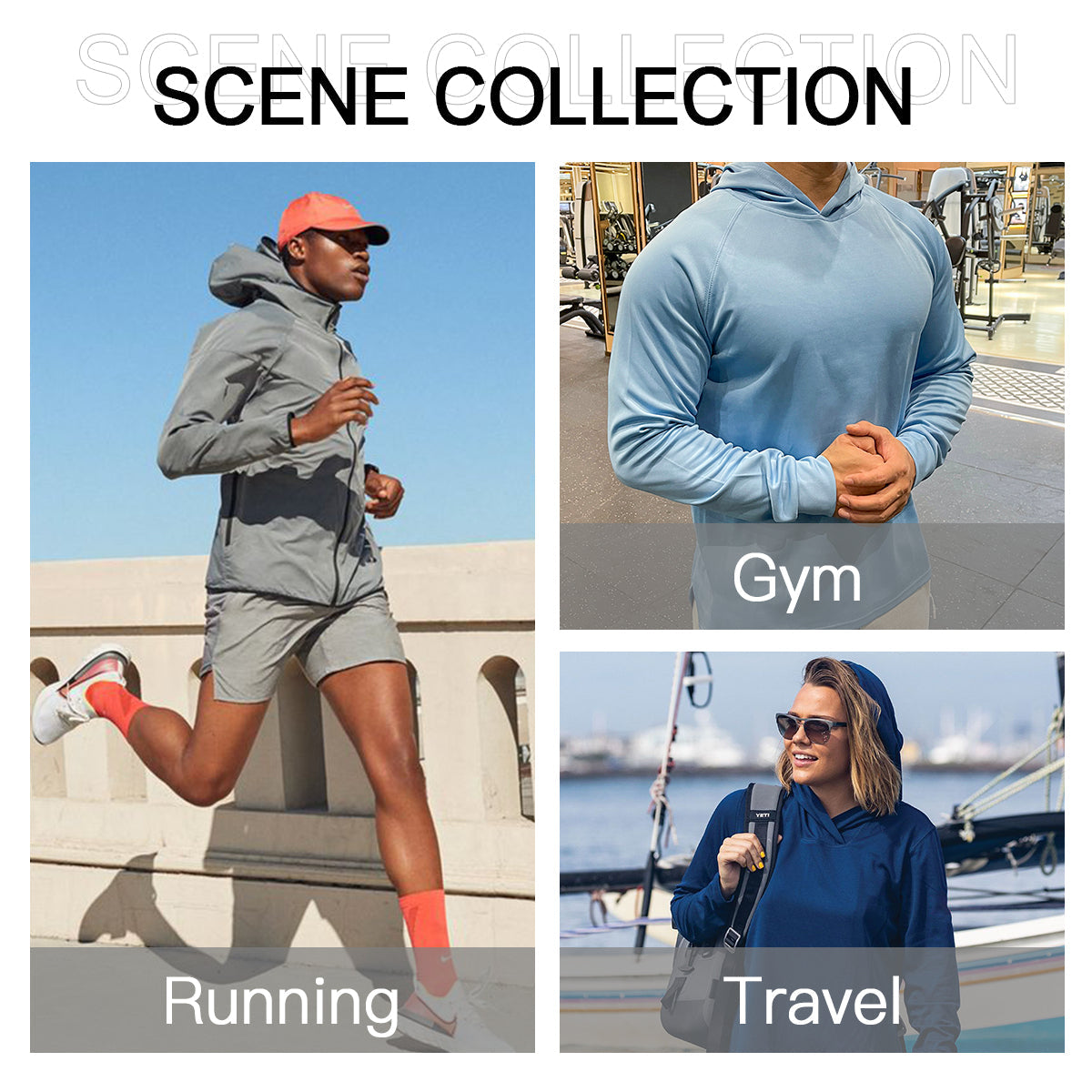 UPF 50+ Lightweight Sun Work Hoodie - Nobody Cares Work Harder