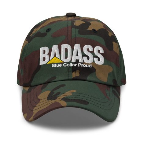 Badass Blue Collar Proud - Dad Hat Cap