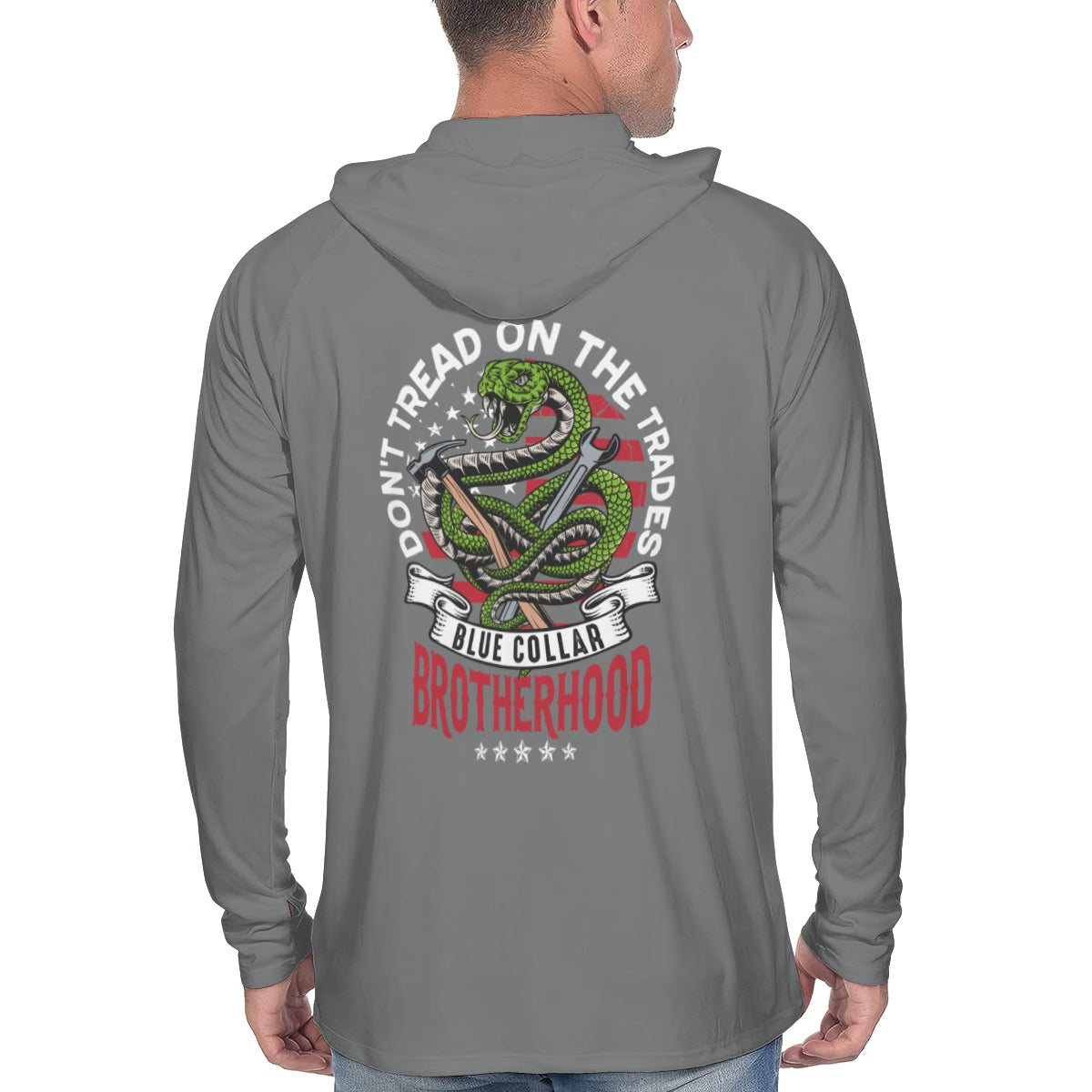 UPF 50+ Lightweight Sun Work Hoodie - Don't Tread On The Trades