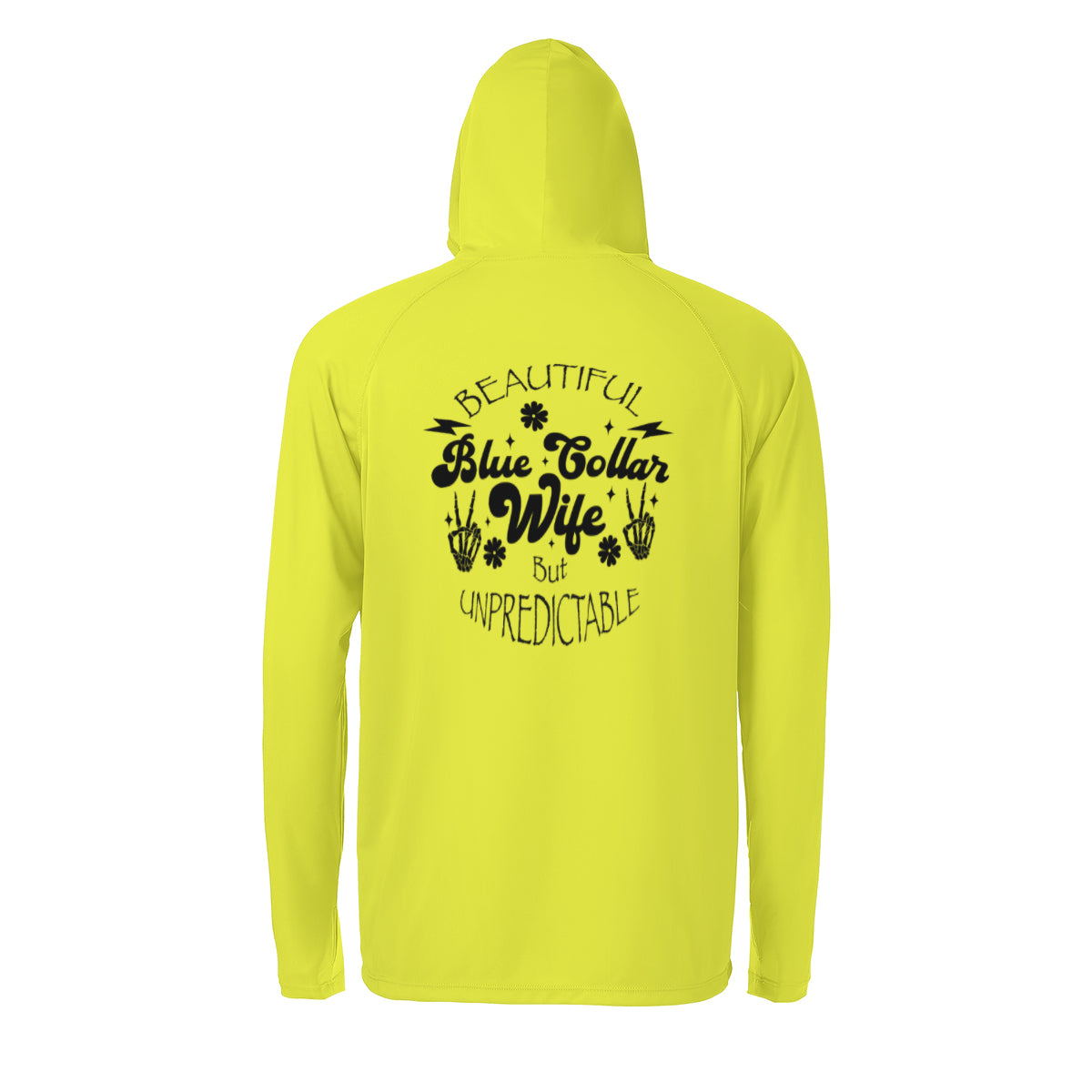 Blue Collar Wife Sun Protection Long Sleeve Hoodie - UPF50+ Available at workwearcomfort.com