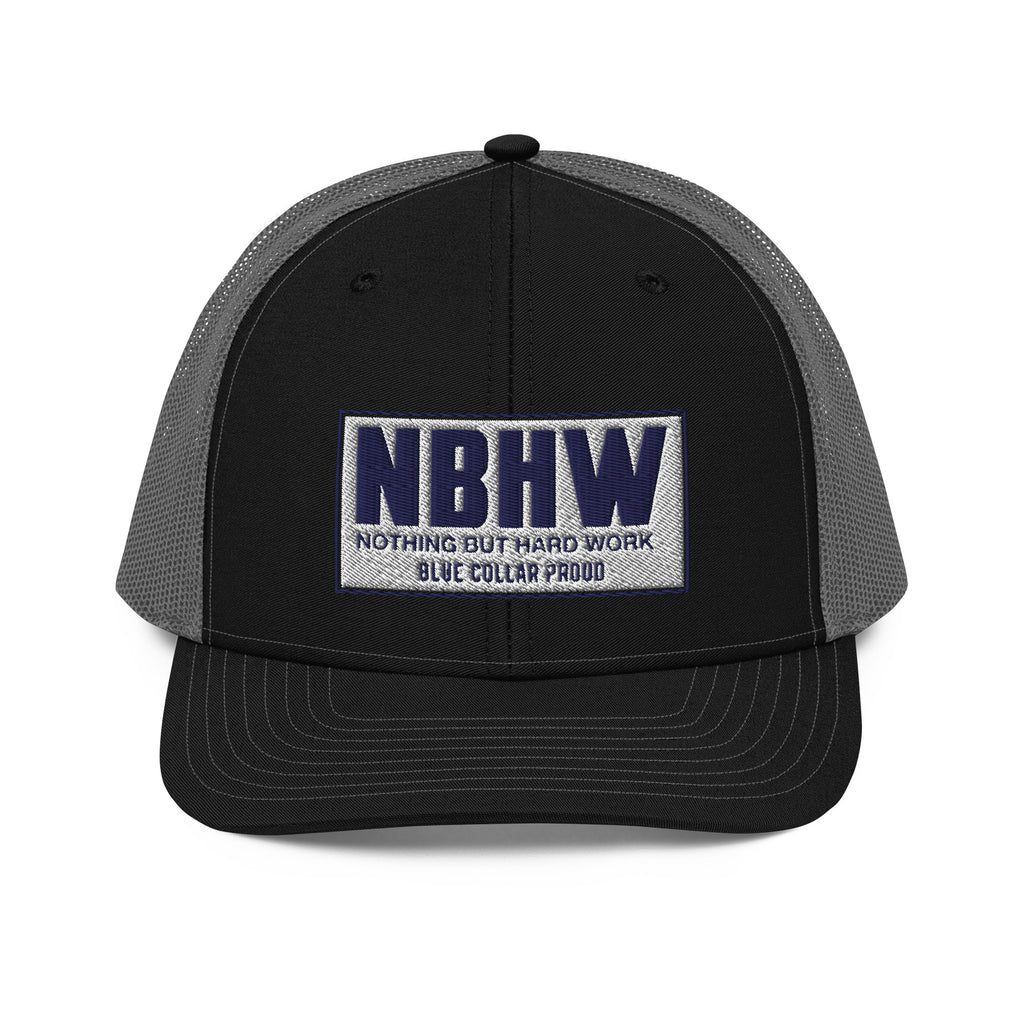 Nothing But Hard Work Blue Collar - NBHW Trucker Snapback Hat Cap