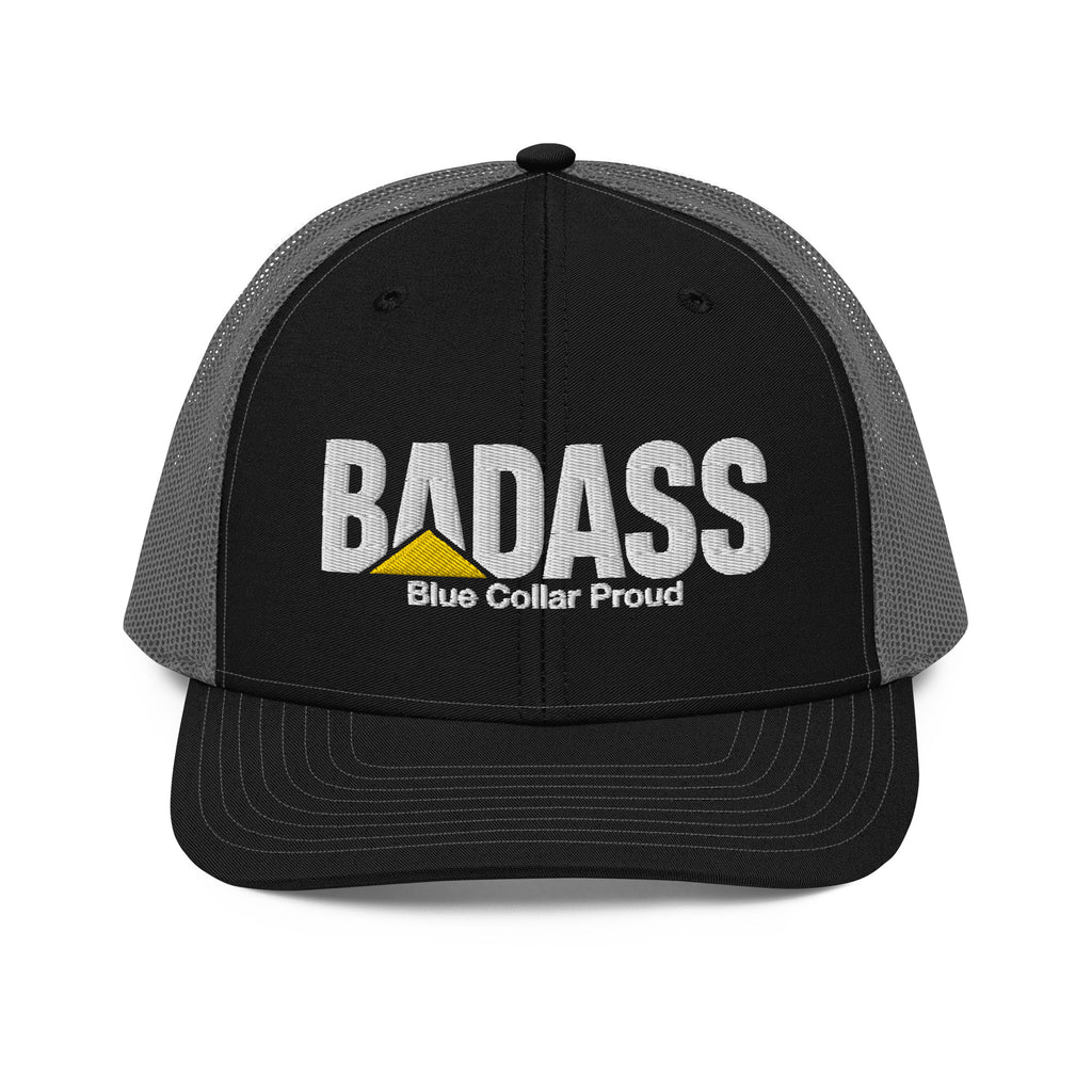 Badass Blue Collar Proud Snapback Trucker Cap Hat