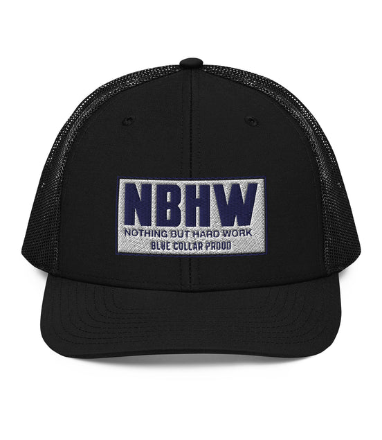 Nothing But Hard Work Blue Collar - NBHW Trucker Snapback Hat Cap