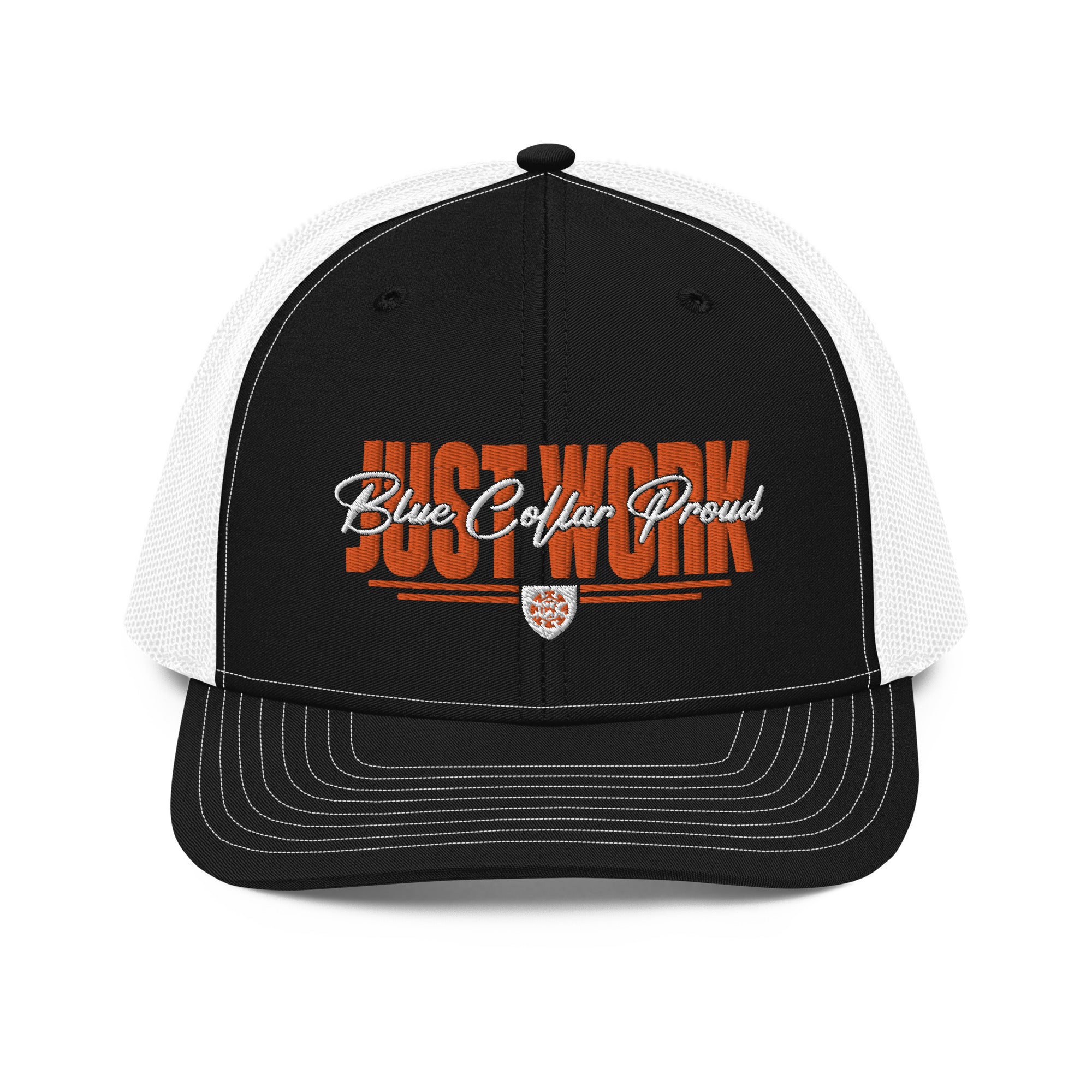 Just Work - Blue Collar Proud Trucker Snapback Hat Cap