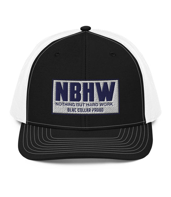 Nothing But Hard Work Blue Collar - NBHW Trucker Snapback Hat Cap