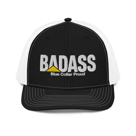 Badass Blue Collar Proud Snapback Trucker Cap Hat