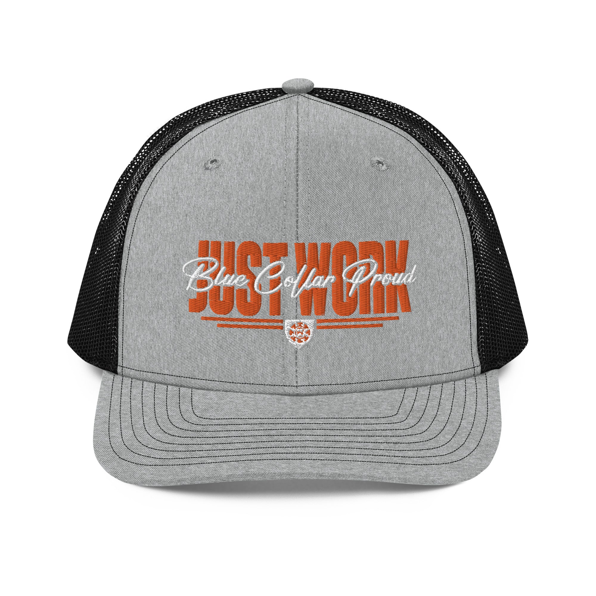 Just Work - Blue Collar Proud Trucker Snapback Hat Cap
