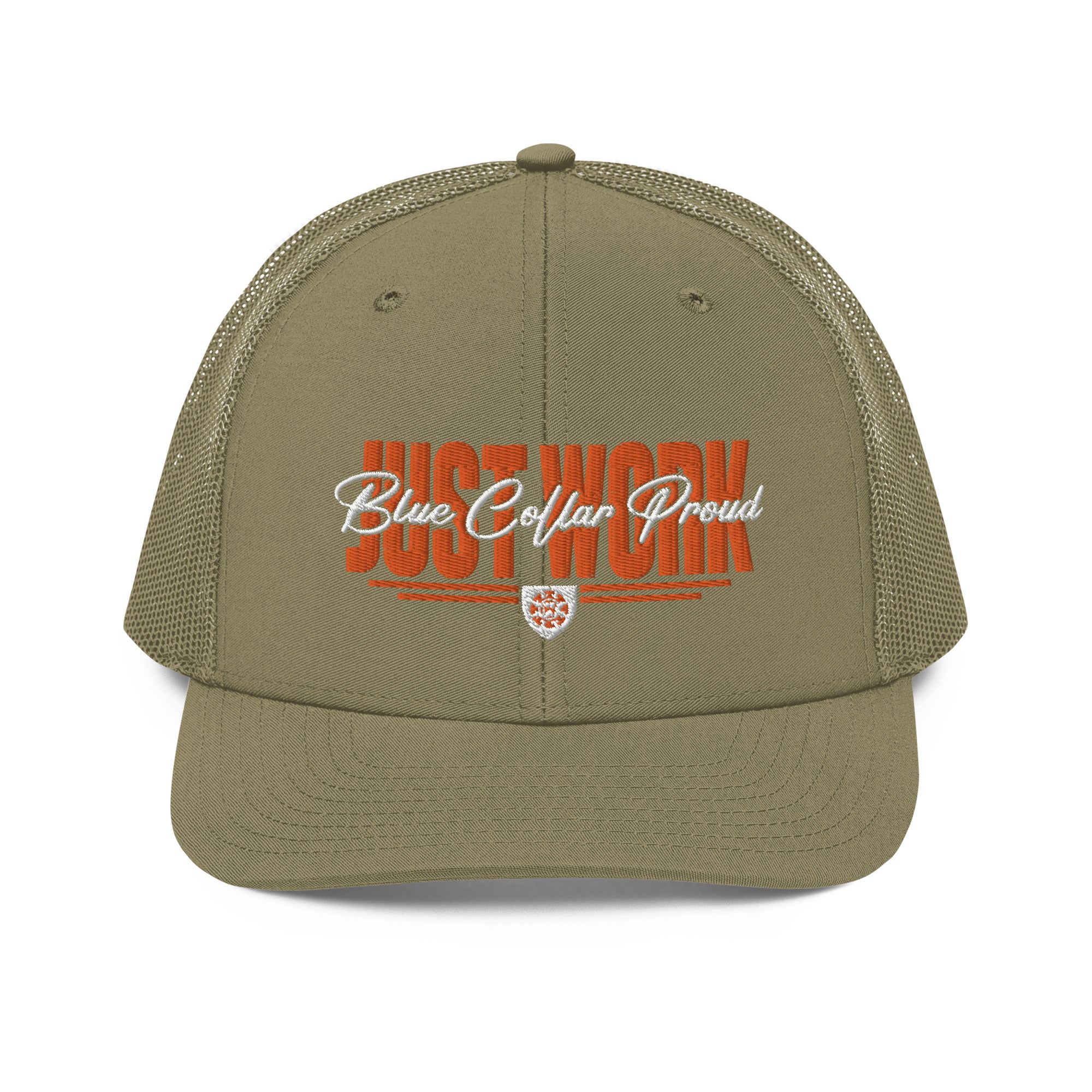 Just Work - Blue Collar Proud Trucker Snapback Hat Cap